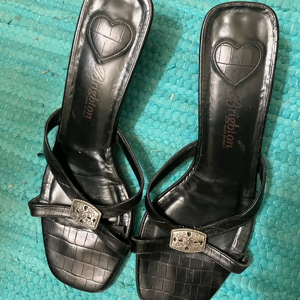 Brighton black crocs sandal, size 7 1/2 - Picture 3 of 7